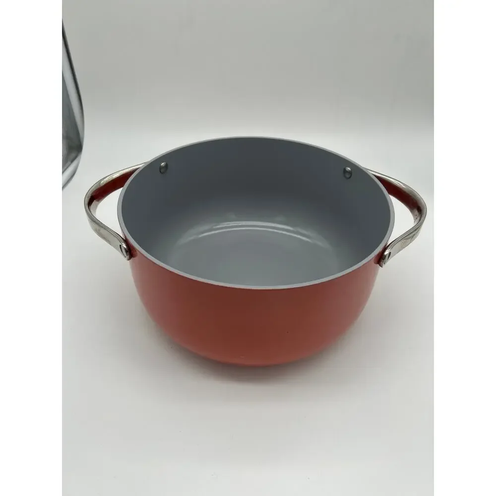 Caraway 6.5 Qt Ceramic Nonstick Dutch Oven Pot ~10” Perracotta w/ Handles